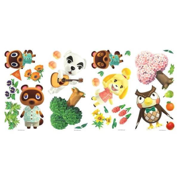 Nintendo Animal Crossing Wall Stickers - ROOM MATES - Set med olika dekaler
