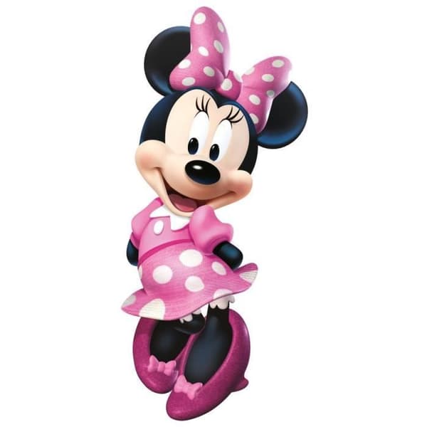 ROOMMATES MINNIE MOUSE väggdekal - Vinyl - Rosa/Svart - Barn