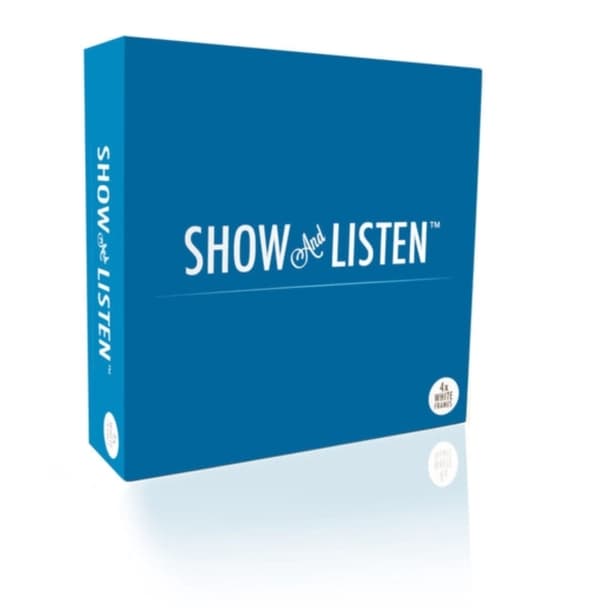Vinyl frame: Show And Listen - White (4-pack)