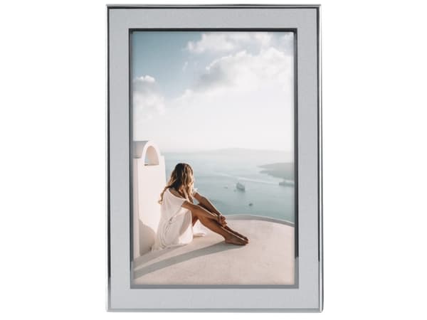 Hama Santorini - Einzelbilderrahmen - Aluminium - Glas - Silber - Matte - Tisch - Wand - 13 x 18 cm (00193106)