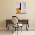 Miniatyrbild 2 av 4: Legendarte - Målning, tryck på duk - Byst av kvinna Kazimir Malevich cm. 50x60