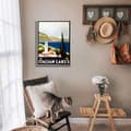 Miniatyrbild 2 av 4: Legendarte - Vintage italienska sjöar turistaffisch - målning, canvastryck cm. 50x70