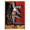 Miniatyrbild 1 av 4: Legendarte - Vintage Baratti &amp; Milano reklamaffisch - målning, tryck på duk cm. 50x70