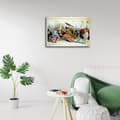 Miniatyrbild 3 av 4: Legendarte - Vintage reklamaffisch Fem cirkusclowner - målning, tryck på duk cm. 50x70