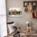 Miniatyrbild 2 av 4: Legendarte - Vintage reklamaffisch Fem cirkusclowner - målning, tryck på duk cm. 50x70