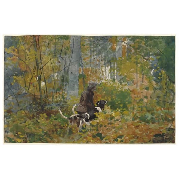 Legendarte - Målning, Tryck På Duk - På Spåret - Homer Winslow cm. 50x80