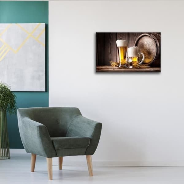 Legendarte - Målning, Tryck på duk - Rustik Country Tavern cm. 50x70