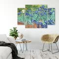 Miniatyrbild 2 av 4: Målning, tryck på duk - Iris Vincent Van Gogh cm. 150x100 Typ A2 (5 paneler)
