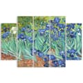 Miniatyrbild 1 av 4: Målning, tryck på duk - Iris Vincent Van Gogh cm. 150x100 Typ A2 (5 paneler)