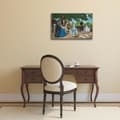 Miniatyrbild 2 av 4: Legendarte - Målning, Tryck på duk - Släktträff Frédéric Bazille cm. 80x120