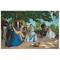 Miniatyrbild 1 av 4: Legendarte - Målning, Tryck på duk - Släktträff Frédéric Bazille cm. 80x120