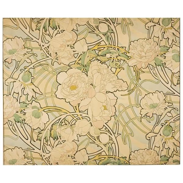 Legendarte - Målning, Tryck på duk - Pioner - Alphonse Mucha cm. 60x75