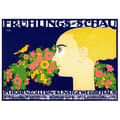 Miniatyrbild 1 av 4: Legendarte - Vintage Spring Fair Reklamaffisch - Målning, tryck på duk cm. 50x70