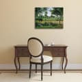 Miniatyrbild 2 av 4: Legendarte - Målning, Tryck på duk - Effekt av solljus på morgonen, Éragny - Camille Pissarro cm. 60x80
