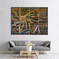 Miniatyrbild 3 av 4: Legendarte - Multi Panel Painting Radiation and Rotation - Paul Klee cm. 150x200 (12 paneler)