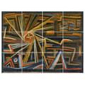 Miniatyrbild 1 av 4: Legendarte - Multi Panel Painting Radiation and Rotation - Paul Klee cm. 150x200 (12 paneler)