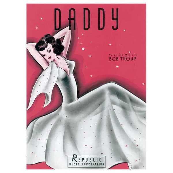Legendarte - Vintage Daddy Music Cover - Målning, Canvastryck cm. 50x70