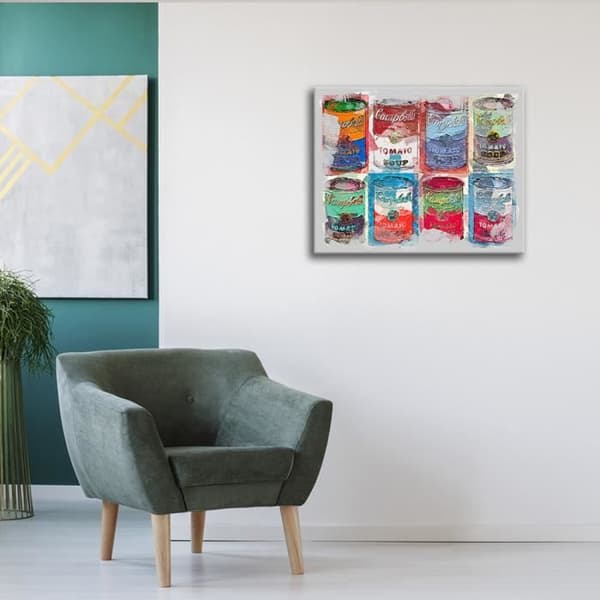 Legendarte - Målning, Tryck på duk - Set med burkar cm. 50x60