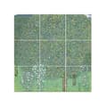 Miniatyrbild 1 av 4: Legendarte - Flerpanelsmålning Rosenbuskar under träden - Gustav Klimt cm. 150x150 (9 paneler)