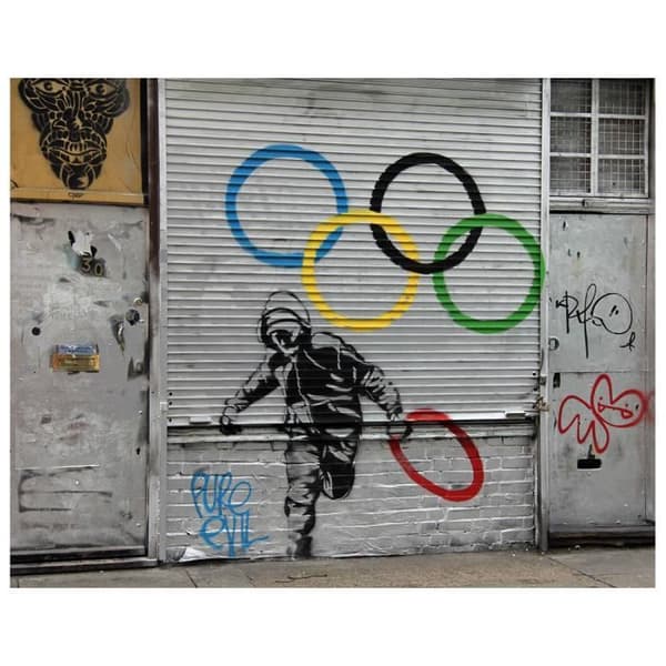 Legendarte - Målning, Tryck på duk - Olympic Flight cm. 50x60