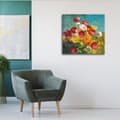 Miniatyrbild 3 av 4: Målning, tryck på duk - vilda blommor cm. 60x60