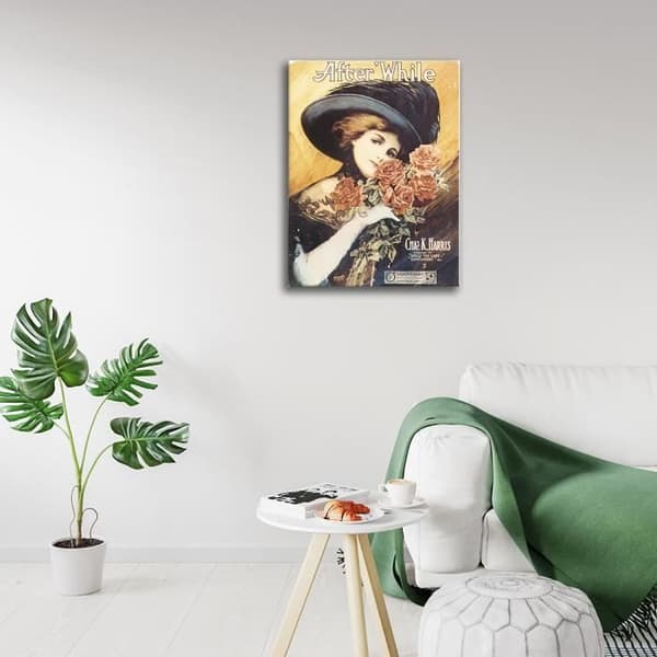Legendarte - After'While Vintage Music Cover - Målning, Canvastavla cm. 50x70