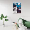 Miniatyrbild 3 av 4: Legendarte - Vintage Music Cover Under A Texas Moon - Målning, tryck på duk cm. 50x70