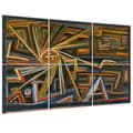 Miniatyrbild 2 av 4: Legendarte - Multi Panel Painting Radiation and Rotation - Paul Klee cm. 100x150 (6 paneler)