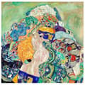 Miniatyrbild 1 av 4: Legendarte - Målning, Tryck på duk - Baby (vagga) Gustav Klimt cm. 50x50