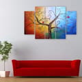 Miniatyrbild 3 av 4: Målning, tryck på duk - Another Tree of Life cm. 150x100 Typ A2 (5 paneler)