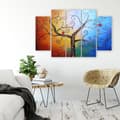 Miniatyrbild 2 av 4: Målning, tryck på duk - Another Tree of Life cm. 150x100 Typ A2 (5 paneler)