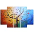 Miniatyrbild 1 av 4: Målning, tryck på duk - Another Tree of Life cm. 150x100 Typ A2 (5 paneler)