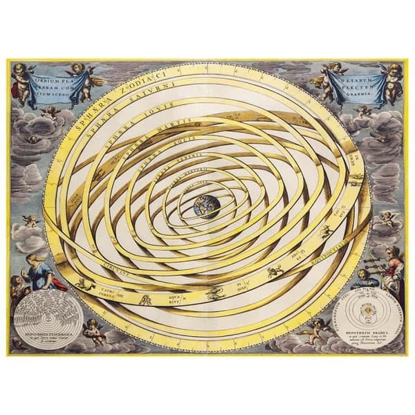 Legendarte - Målning, Tryck på duk - Kartografi - Gammal karta nr 14 cm. 40x50