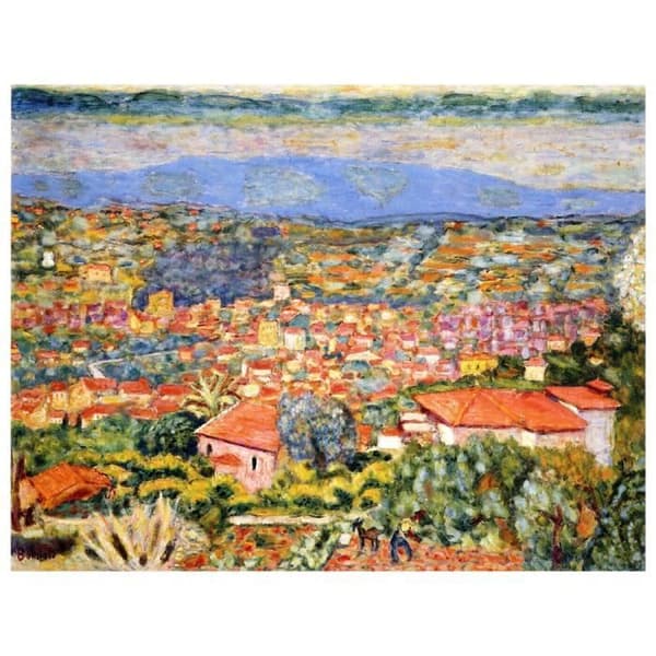 Legendarte - Målning, tryck på duk - Le Cannet, Visa. - Pierre Bonnard cm. 60x80