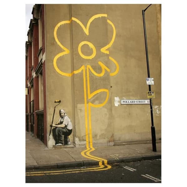 Legendarte - Målning, Tryck på duk - Pollard Street, Banksy cm. 60x80