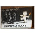 Miniatyrbild 1 av 4: Legendarte - Målning, Tryck på duk - The Mild Mild West - Bristol, Banksy cm. 40x60