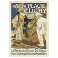 Miniatyrbild 1 av 4: Legendarte - Vintage konstnärlig affisch på plats Clichy - målning, tryck på duk cm. 50x70