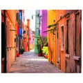 Miniatyrbild 1 av 4: Legendarte - Målning, Tryck på duk - Livlighet i Burano, Den färgglada ön cm. 80x100