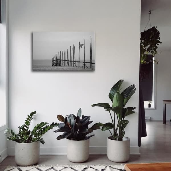 Legendarte - Målning, Tryck På Duk - Stolpar I Sanden cm. 60x90