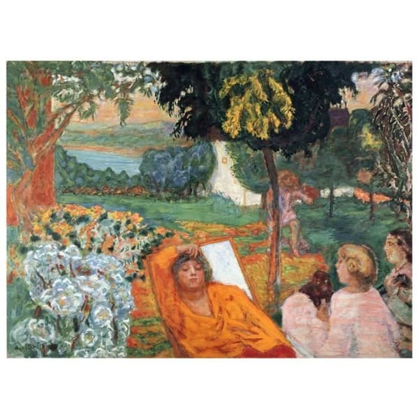 Legendarte - Målning, Tryck på duk - Siesta - Pierre Bonnard cm. 60x80