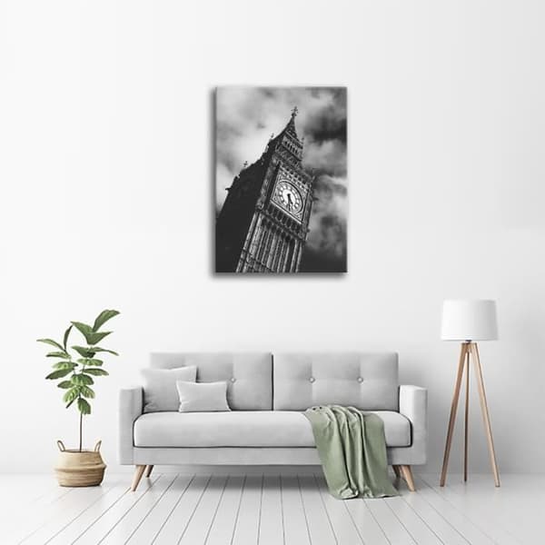 Legendarte - Målning, Tryck på duk - The Big Ben cm. 60x90