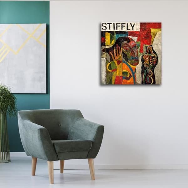 Legendarte - Målning, Tryck på duk - Stiffly - Maxim Bashev cm. 90x90