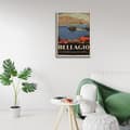 Miniatyrbild 3 av 4: Legendarte - Bellagio Vintage Tourist Poster - Målning, Canvastryck cm. 50x70