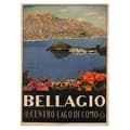 Miniatyrbild 1 av 4: Legendarte - Bellagio Vintage Tourist Poster - Målning, Canvastryck cm. 50x70