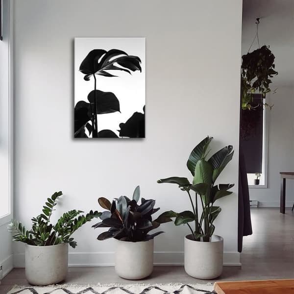 Legendarte - Målning, Tryck på duk - Stora blad cm. 60x90