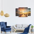 Miniatyrbild 2 av 4: Legendarte - Målning, Tryck på duk - The Faraway Summer cm. 150x100 (5 paneler)