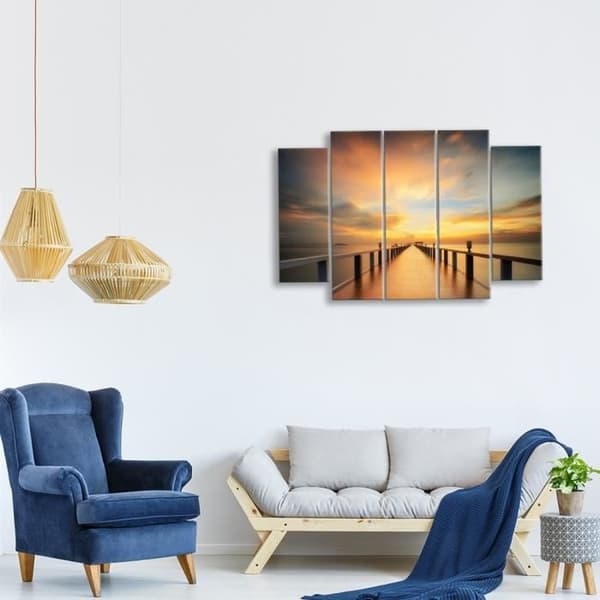 Legendarte - Målning, Tryck på duk - The Faraway Summer cm. 150x100 (5 paneler)