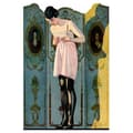 Miniatyrbild 1 av 4: Legendarte - Målning, Tryck på duk - Luxit Strumpor Annons, 1920 - C. Coles Phillips cm. 40x60