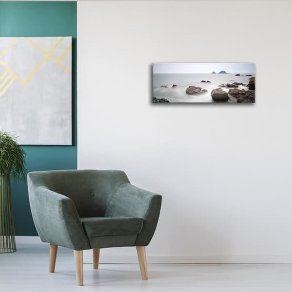 Legendarte - Målning, tryck på duk - Tittar på havet cm. 30x90