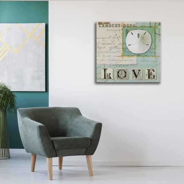 Legendarte - Målning, Tryck på duk - Pieces Of Love cm. 90x90